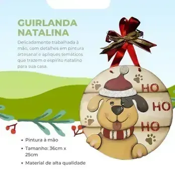 Produto: Guirlanda Natalina MDF