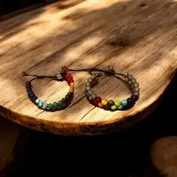 Produto: Pulseira dos 7 Chakras – Feita à Mão com Pedras Naturais