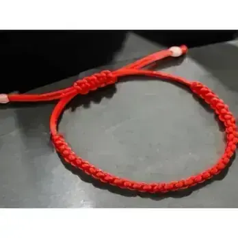 Produto: Pulseira Tibetana Vermelha Artesanal – Proteção, Sorte e Energia Positiva